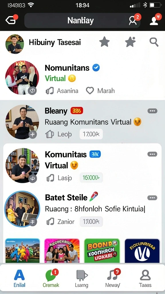 rsnok - Tangkapan layar memperlihatkan interaksi sosial di dalam RSNOK.